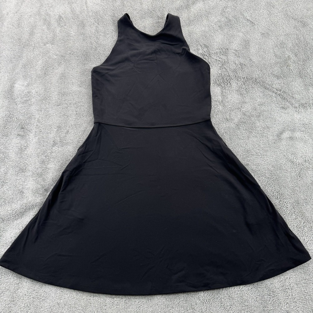 Athleta Women Small Black Athletic Athleisure Lightweight Comfort Dress